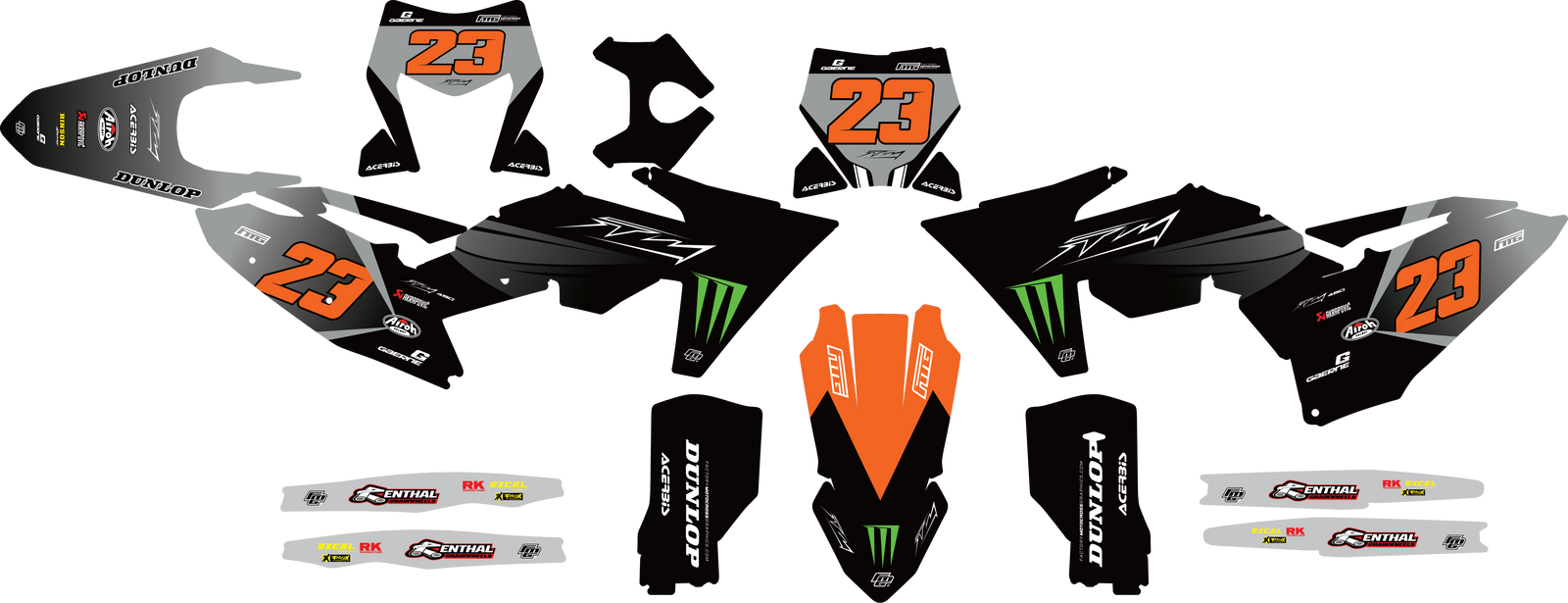 Fits KTM Factory EDITION GRAPHICS KIT