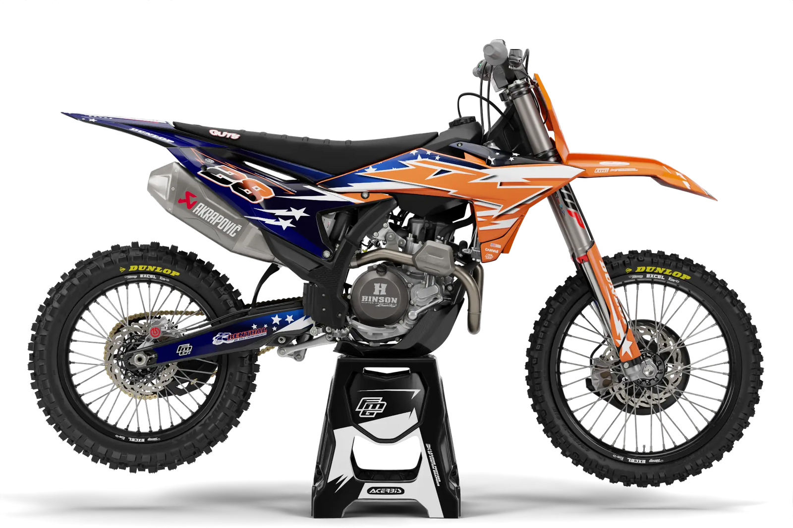 Fits KTM Stars & Stripes TEAM GRAPHICS KIT.
