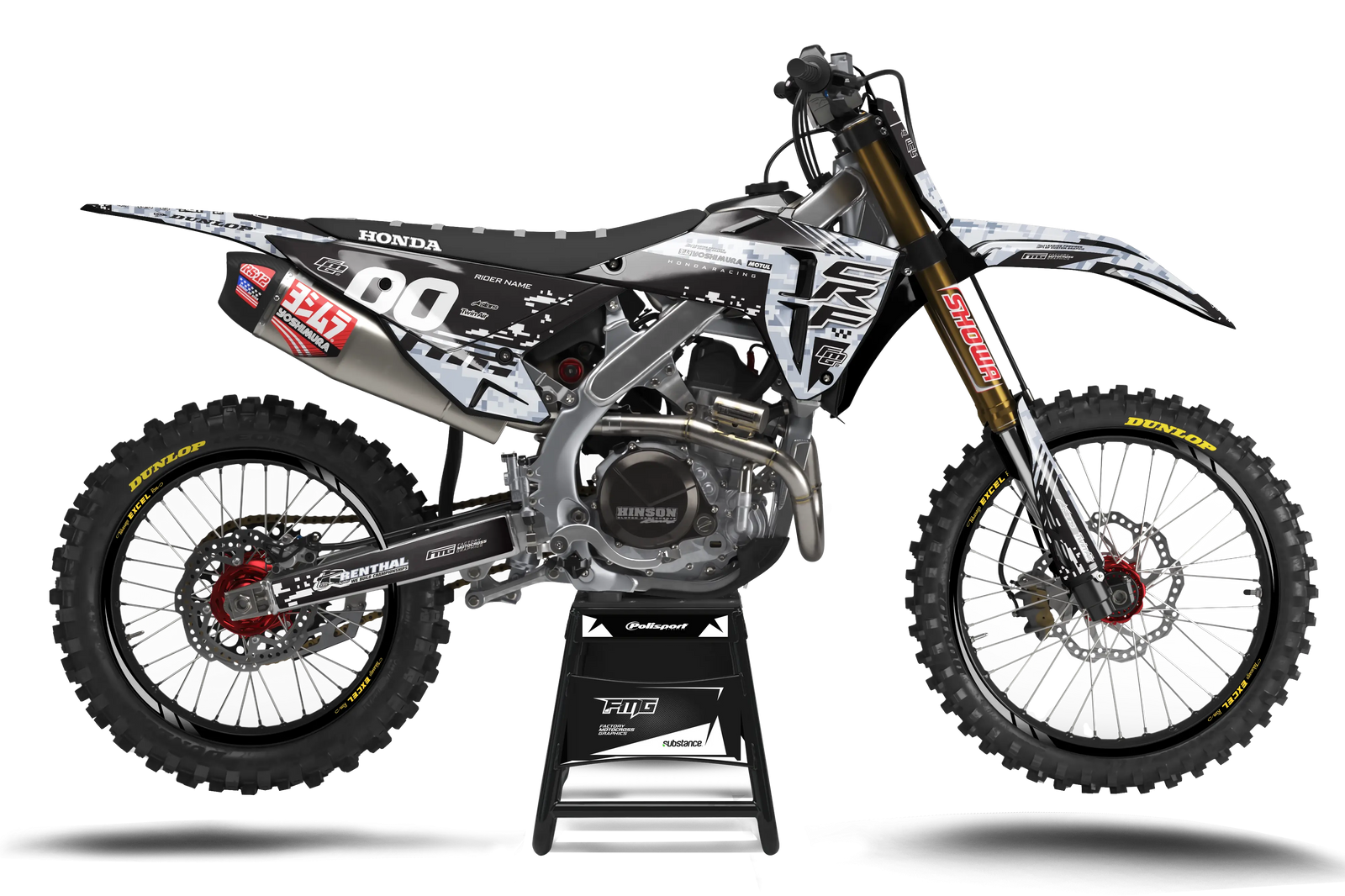 Honda CRF / CR Digital Camouflage Graphics Kit