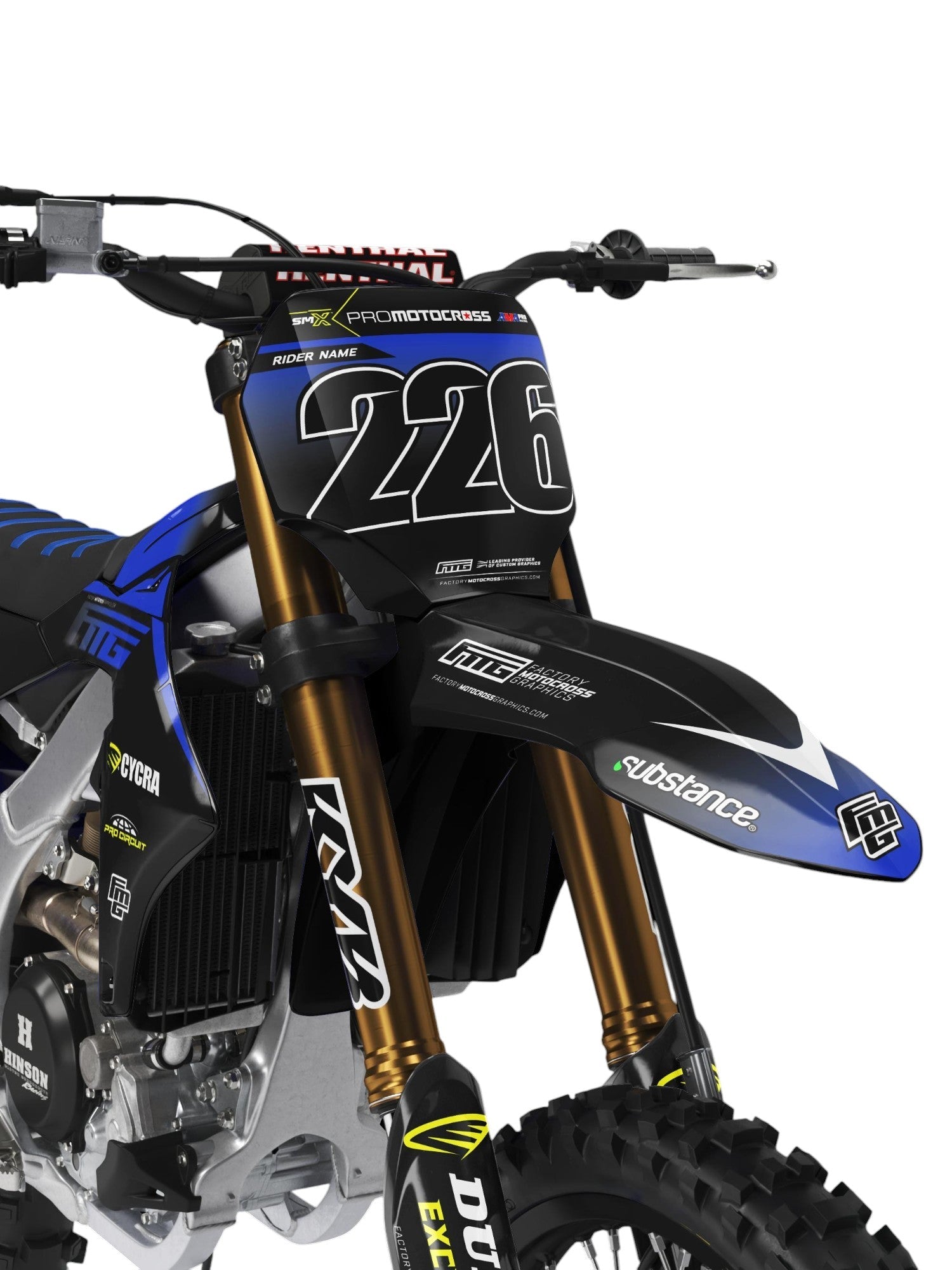 YAMAHA Team Black Graphics Kit.