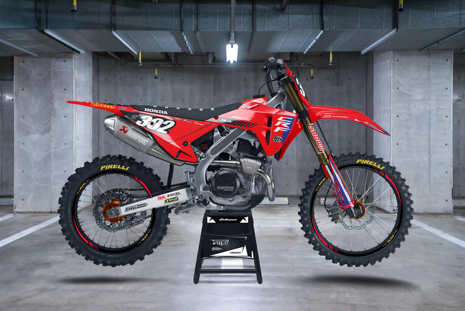PROGRESSIVE HONDA PIRELLI EDITION GRAPHICS KIT