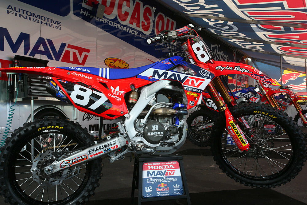 Shane McElrath Mav TV Honda Red Graphics Kit