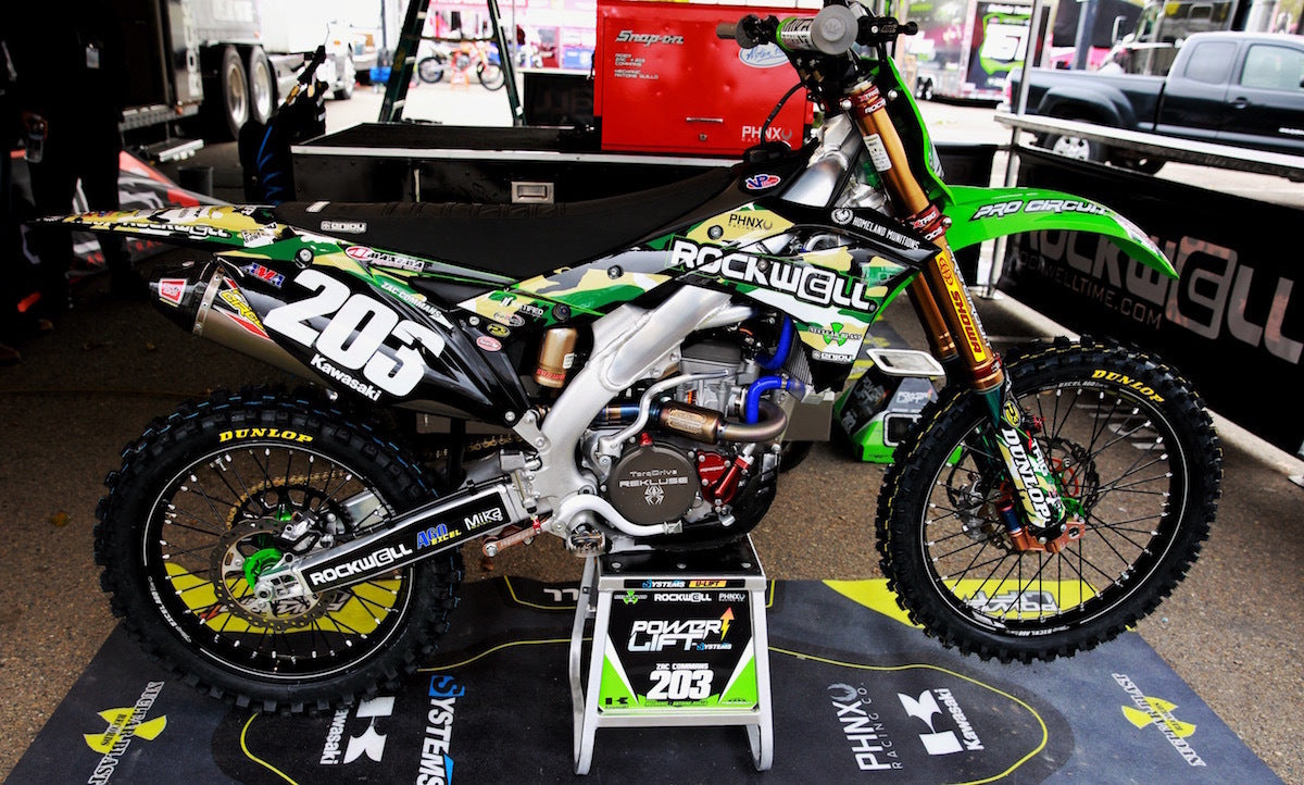 Zac Commans Kawasaki Rockwell Military Appreciation Graphics Kit