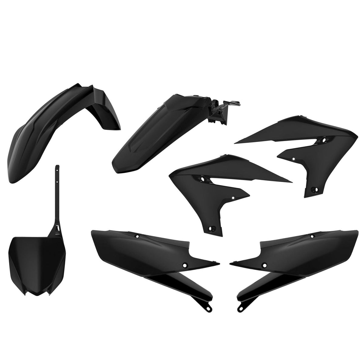 Standard Plastic Kit Yamaha YZ Black 250F (2019-23)