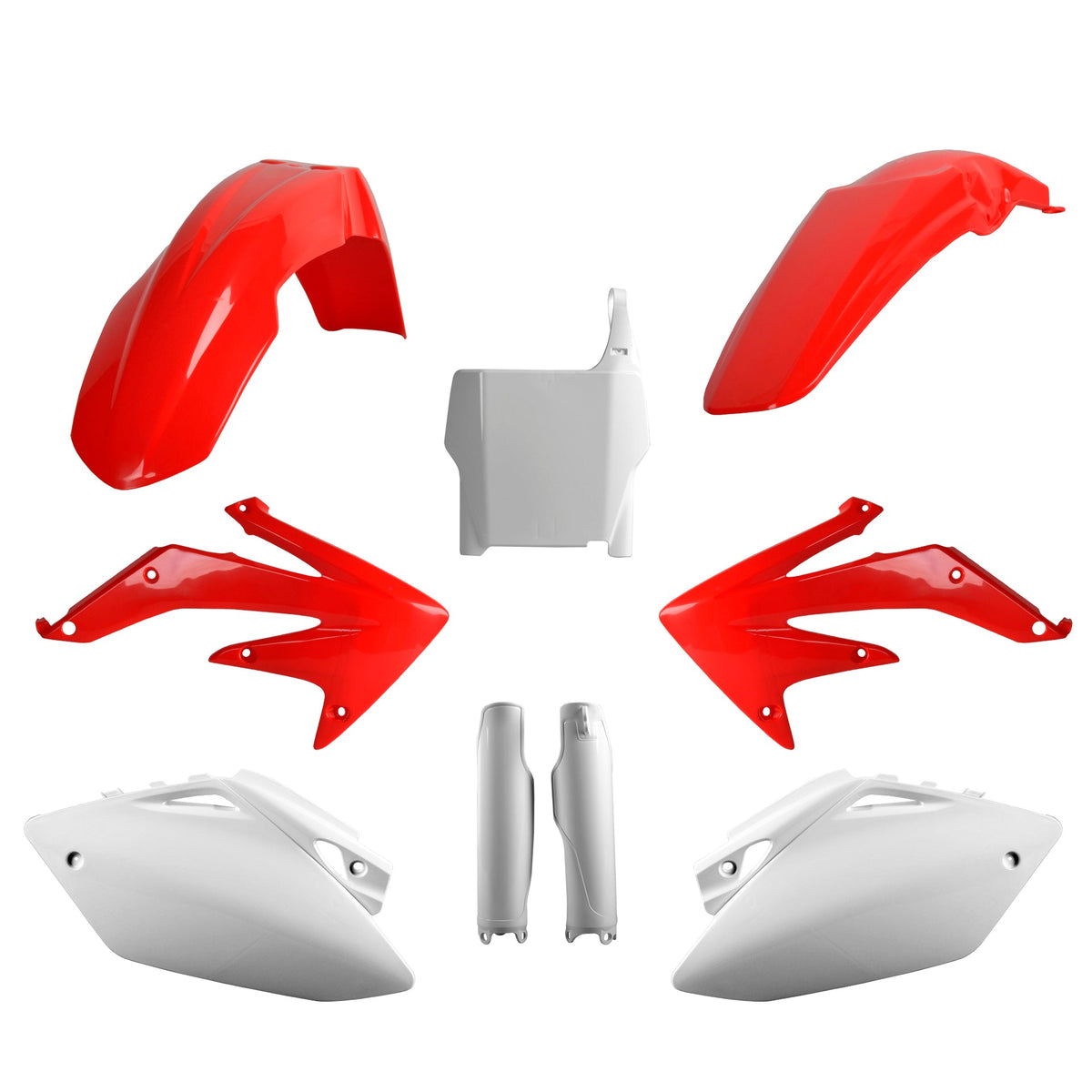 Full Plastic Kit Honda WHITE/GREY CRF 450R (2005-06)