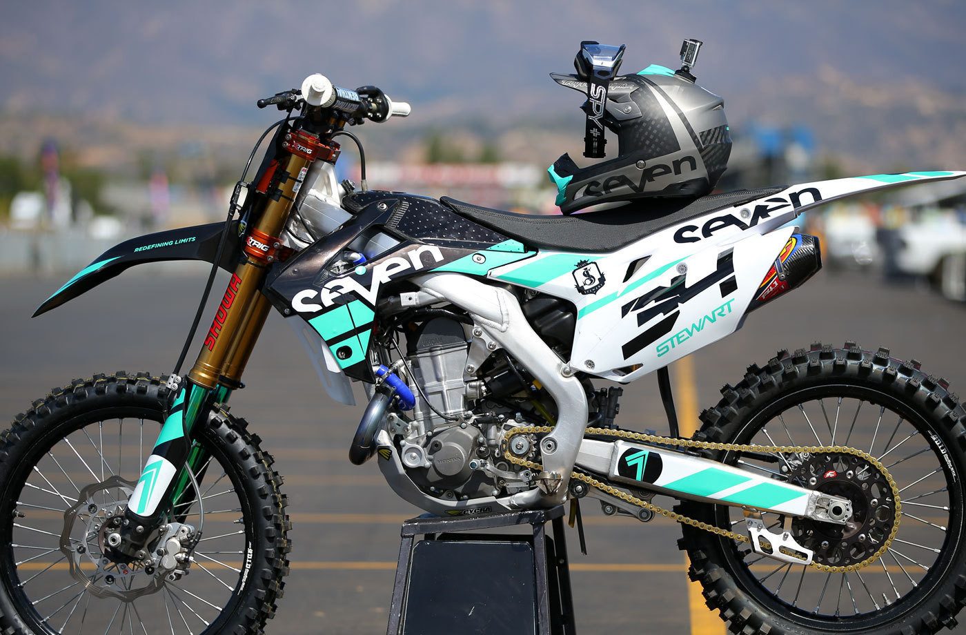 Malcolm Stewart Seven White Honda Graphics Kit