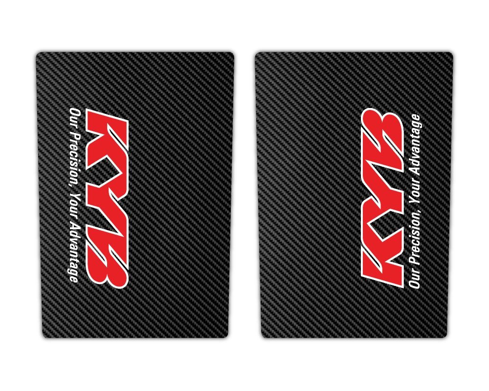 Red KYB Upper Fork Decals
