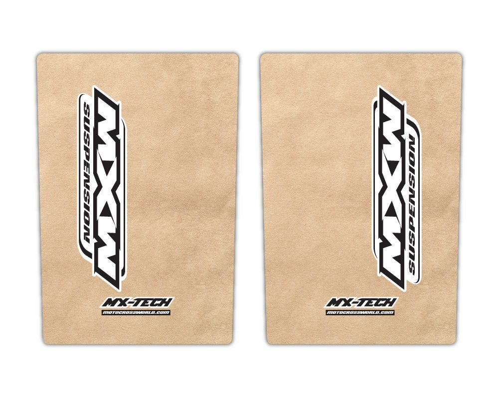 Clear MXW Upper Fork Decals