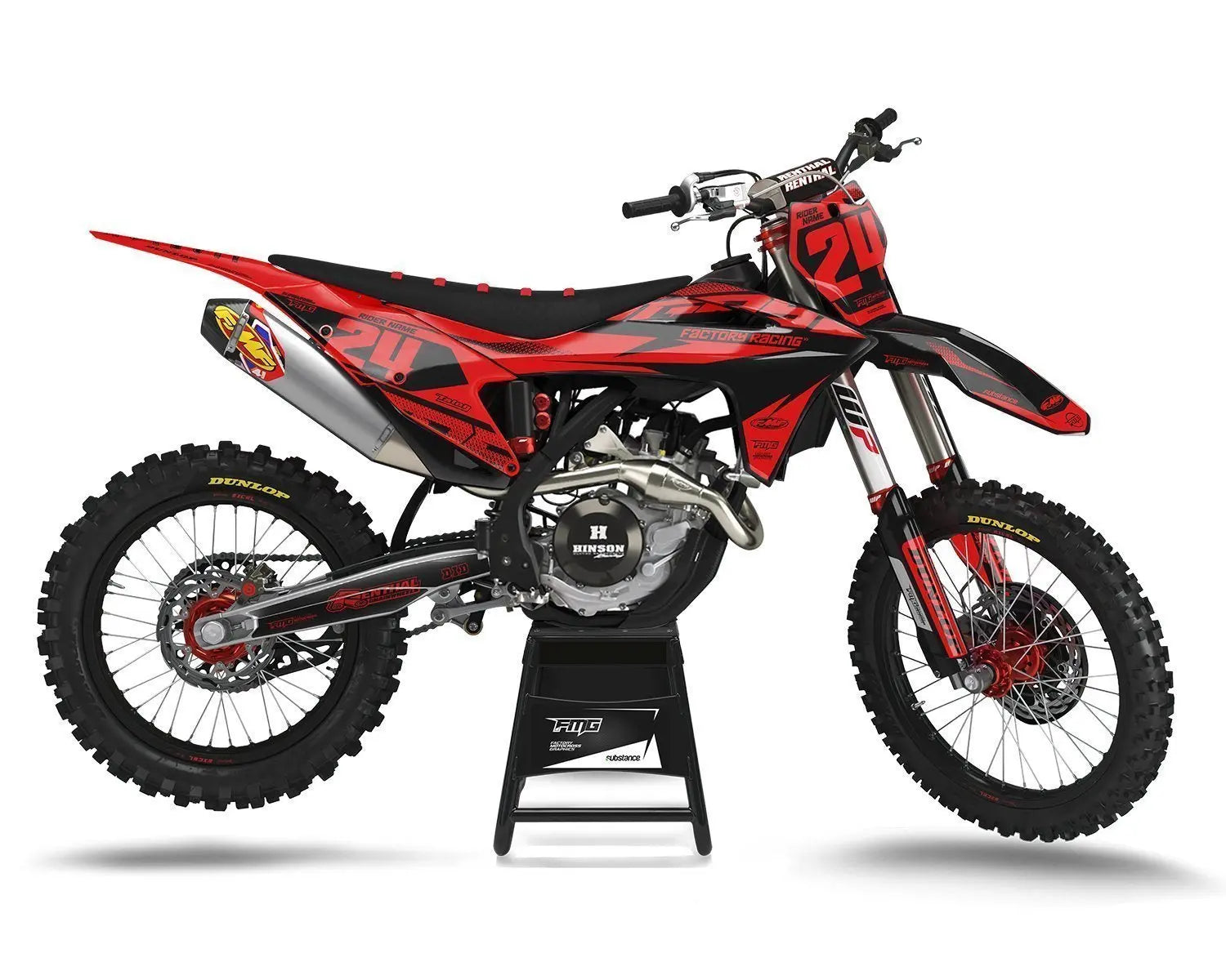 Gas Gas Red Syndicate Graphics Kit