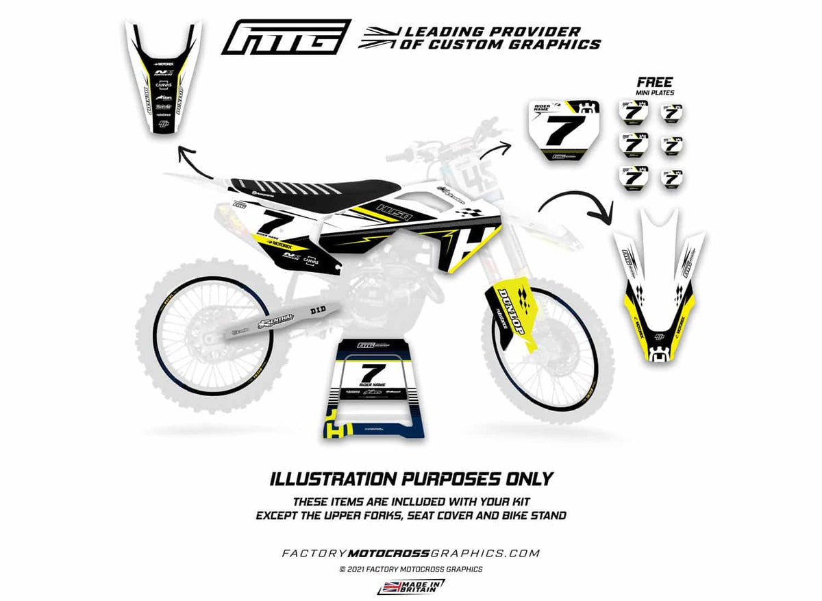 Neon Husqvarna   Graphics Kit