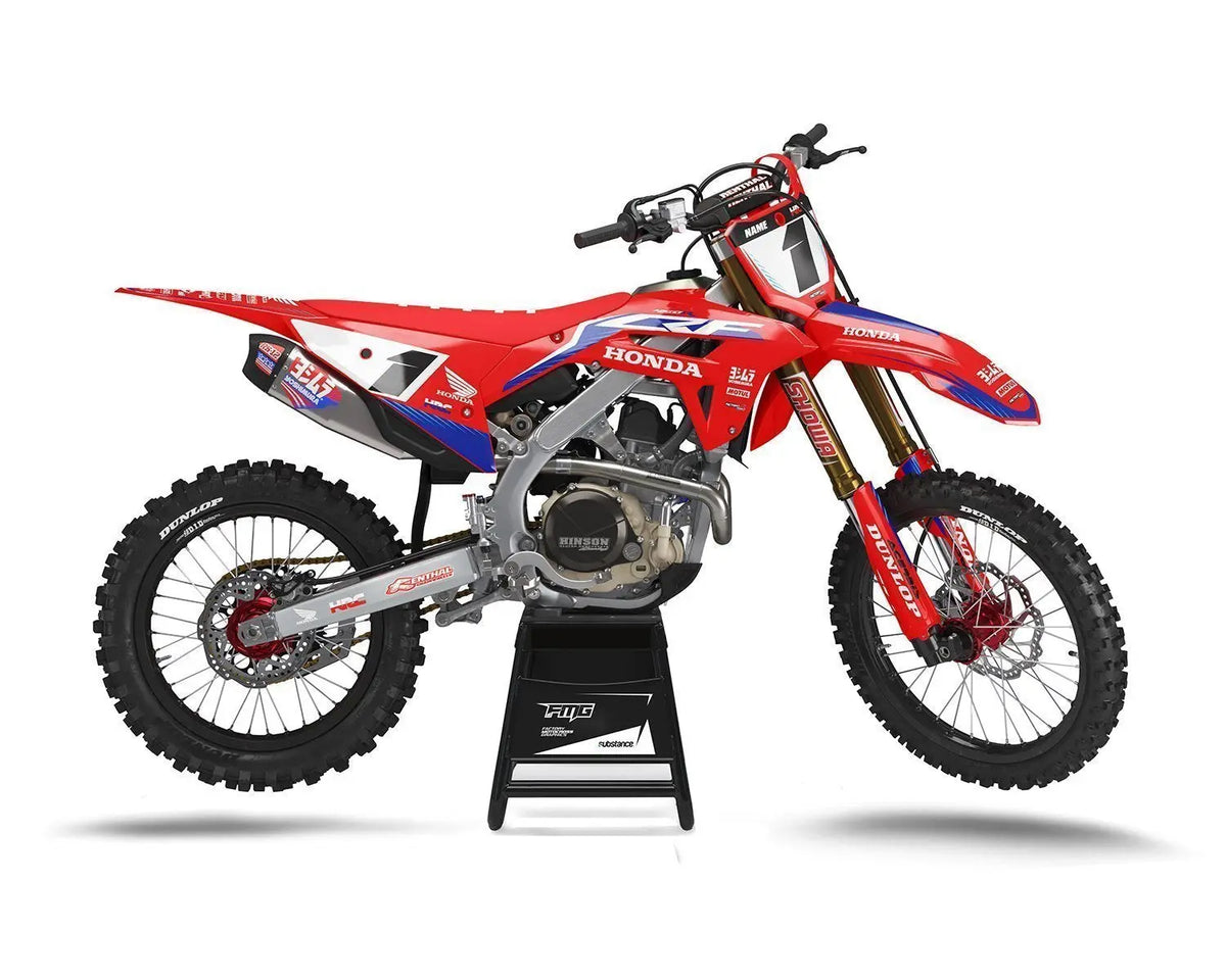 Honda CRF/CR Red Factory Style Graphics Kit