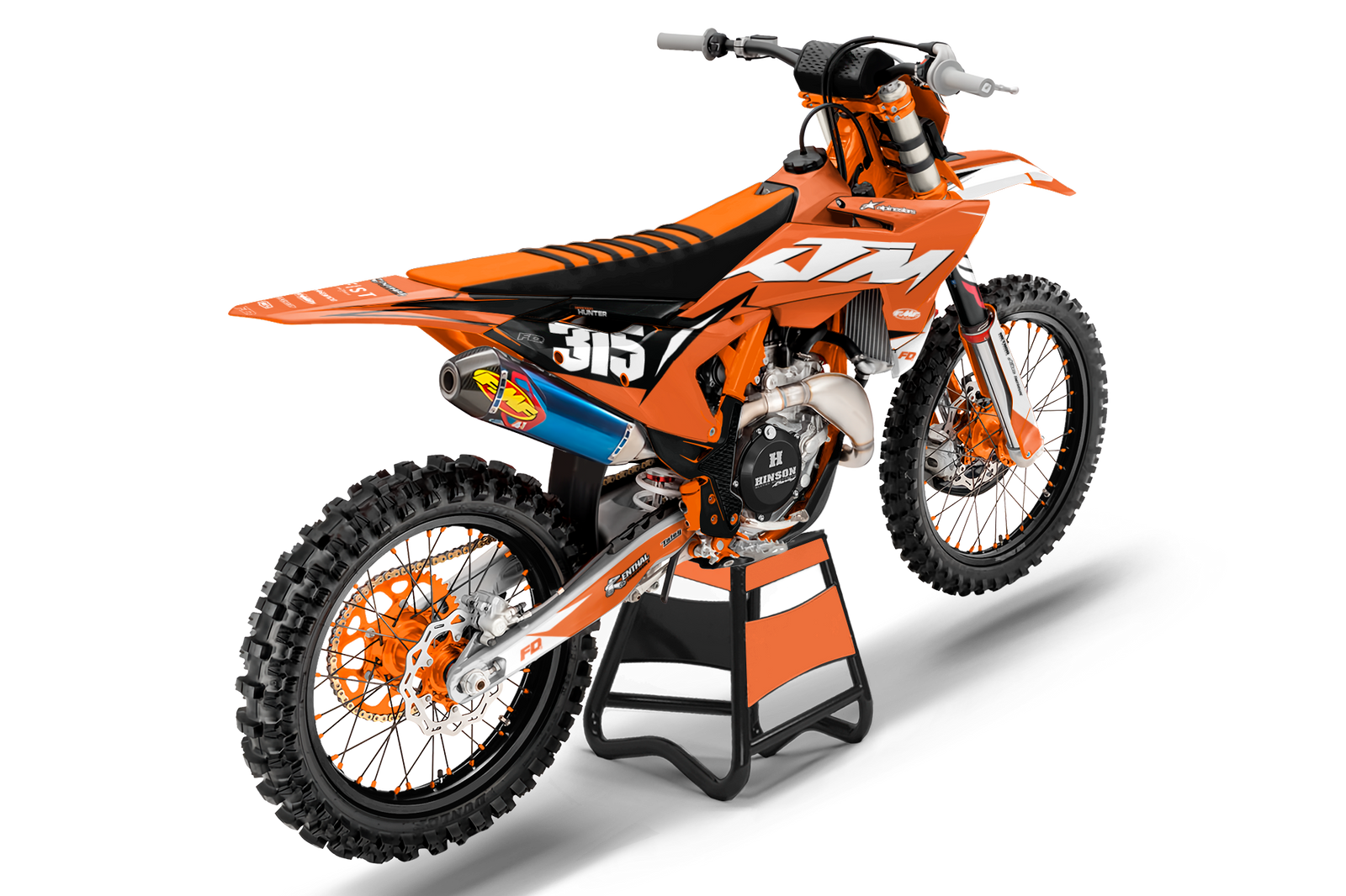 Fits KTM Orange Frost Factory Graphics Kit