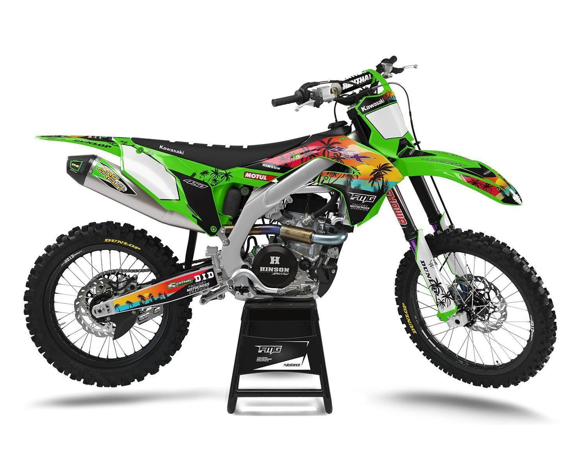 Palm Tree Miami Vice Motocross Sticker Graphics