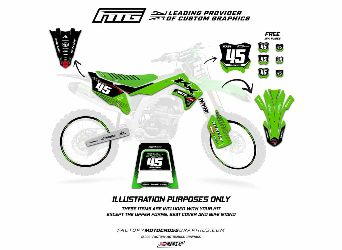 Kawasaki  Black Force Graphics Kit