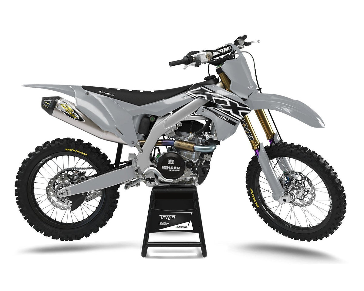 Grey Standard Kawasaki Factory Graphics