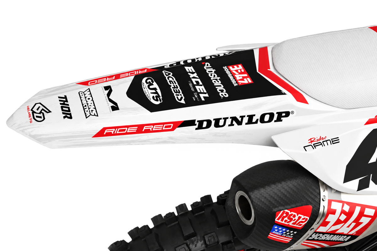 Honda Inferno White Factory Graphics Kit