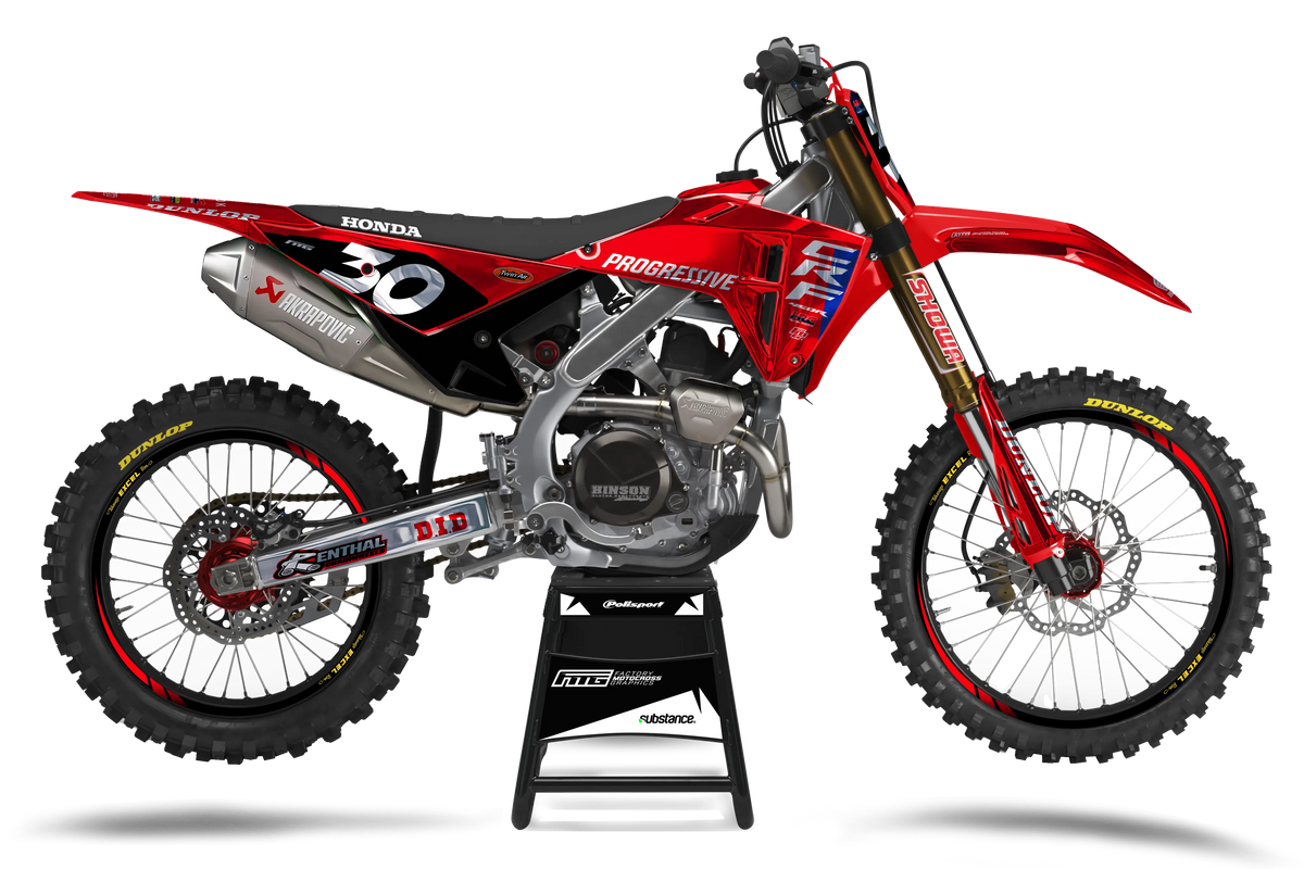 Progressive Honda Chrome CRF/CR Graphics Kit