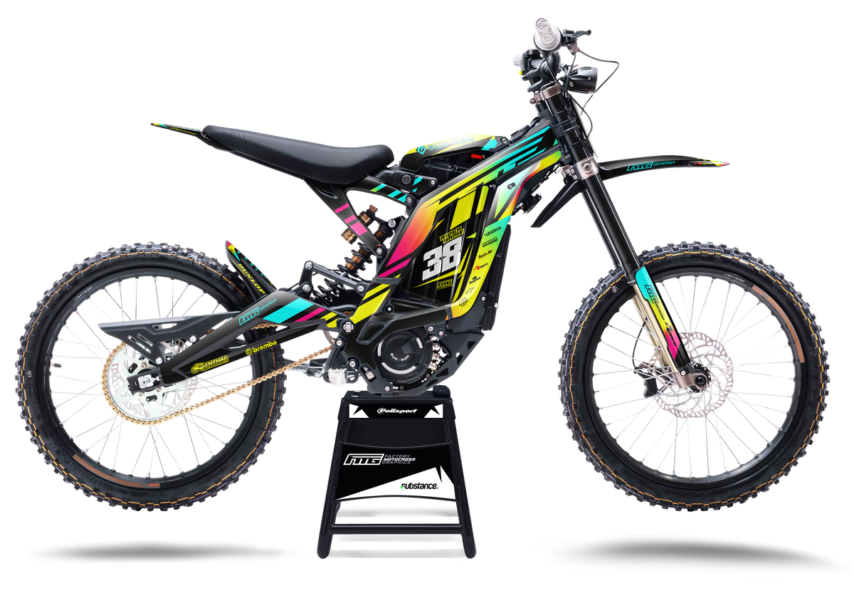 Surron Hybrid Rainbow Factory Graphics Kit