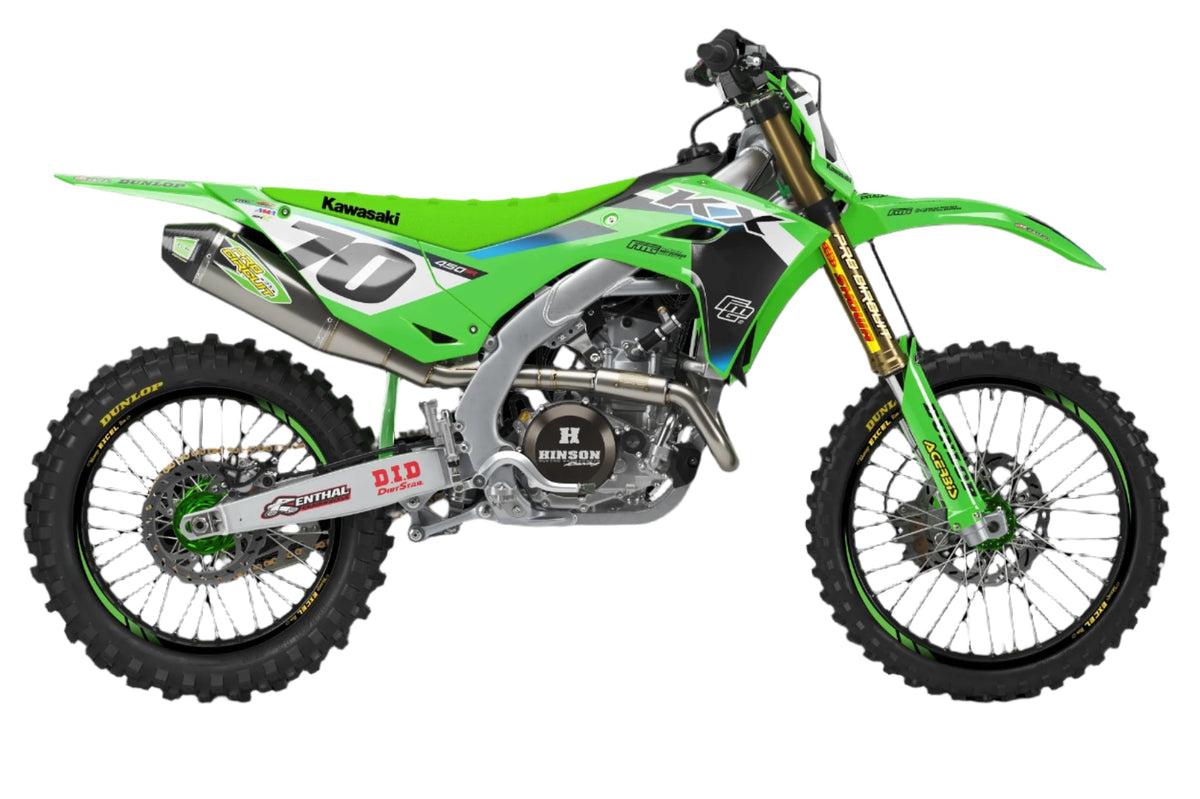 Kawasaki  factory Prado replica graphics Kit