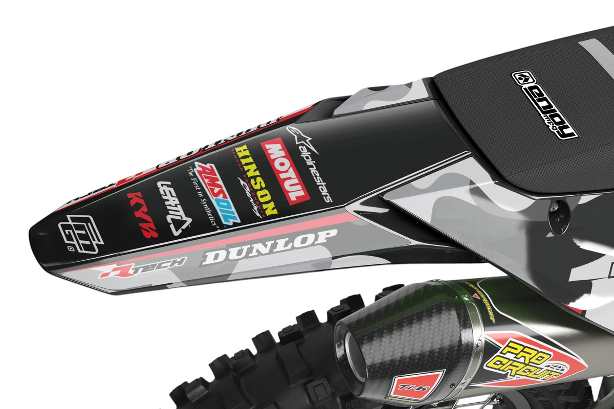 KAWASAKI Shark Mouth CAMOUFLAGE  GRAPHICS KIT.