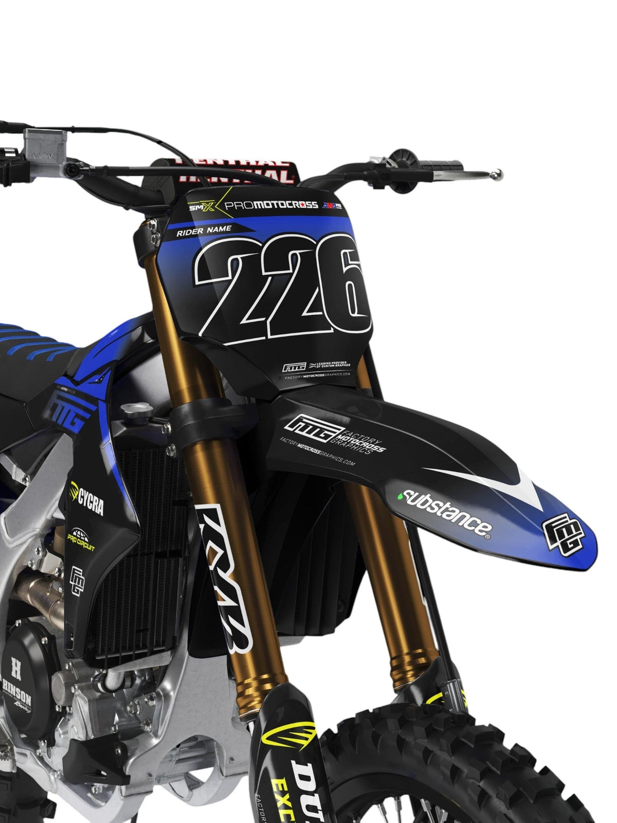 YAMAHA Team Black Graphics Kit.