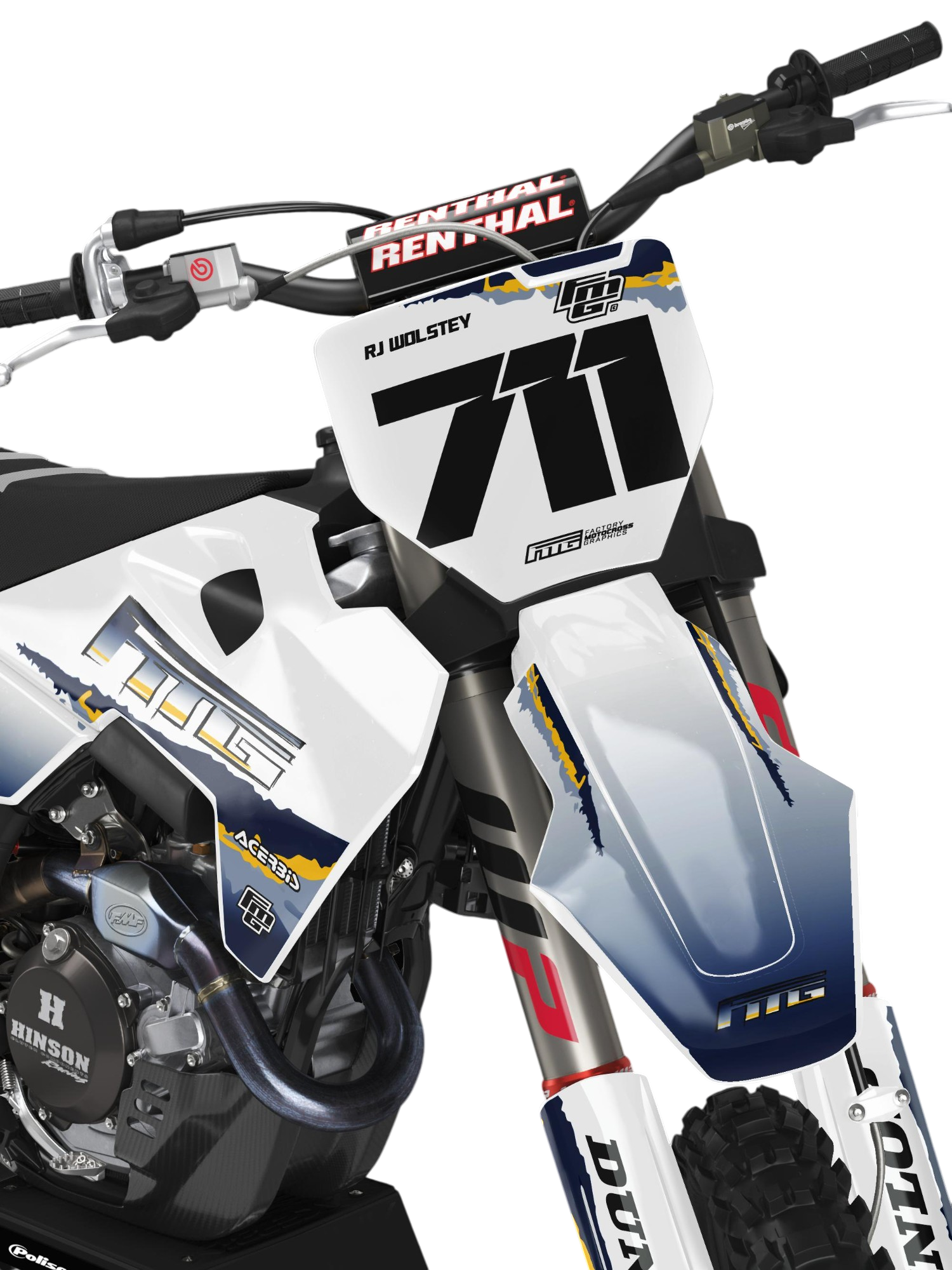 HUSOVARNA Team Acerbis White FACTORY GRAPHICS KIT