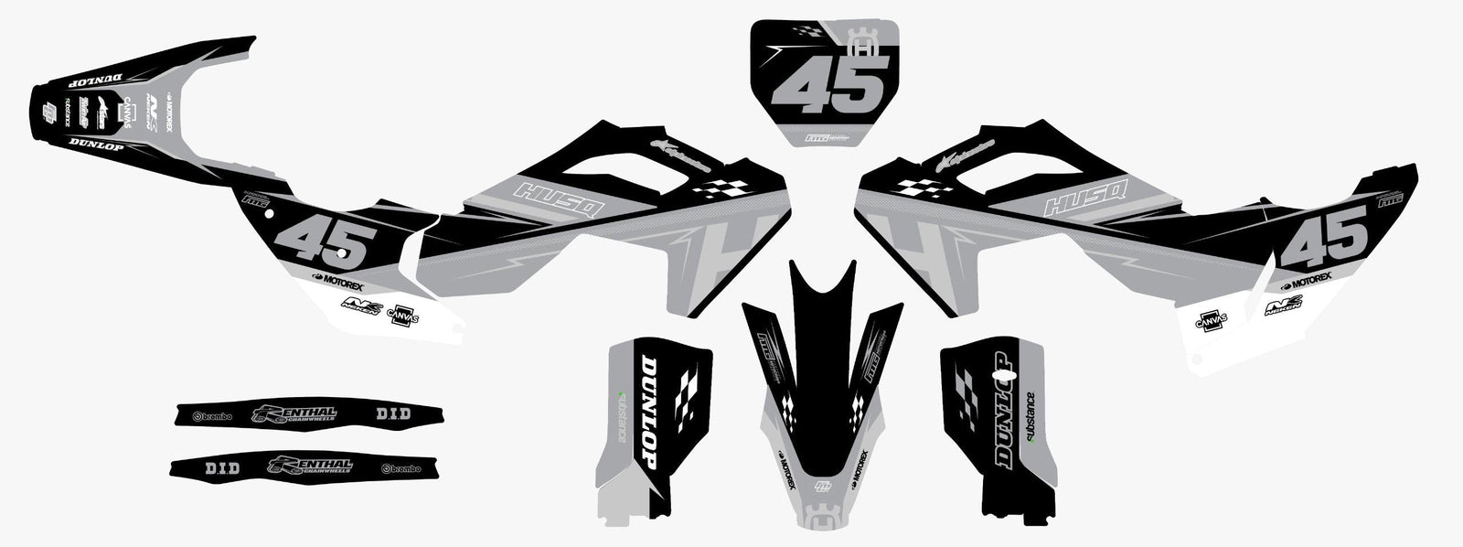 Husqvarna  Champion White Graphics Kit