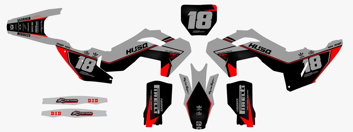 Husqvarna  Stadium Grey Graphics Kit