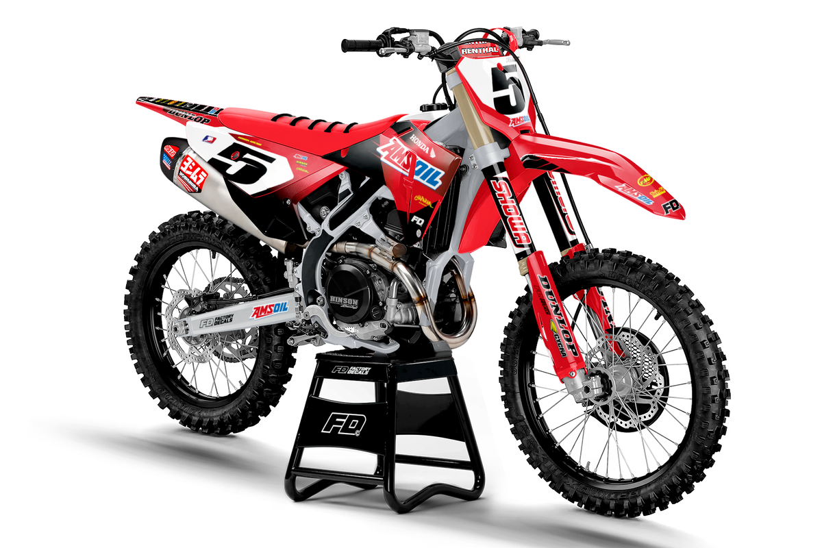 Honda AMS OIL Retro Factory Graphics Kit