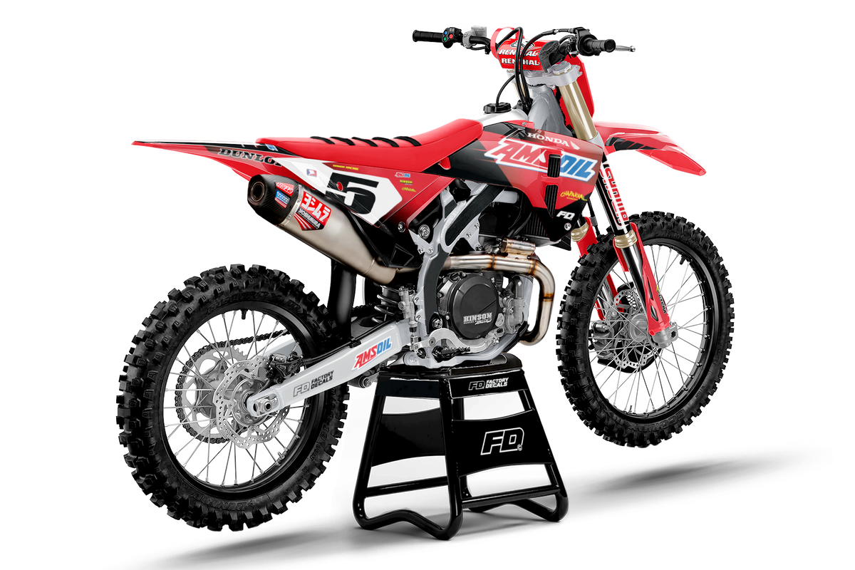 Honda AMS OIL Retro Factory Graphics Kit